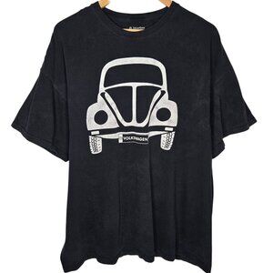 Volkswagen DriverGear Classic Bug Graphic Shirt Men Black White Retro Car XXL